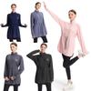 Womens Minimalist Solid Color Long Sleeve Hoodie Casual Sportswear Lightweight Top M-4XL
