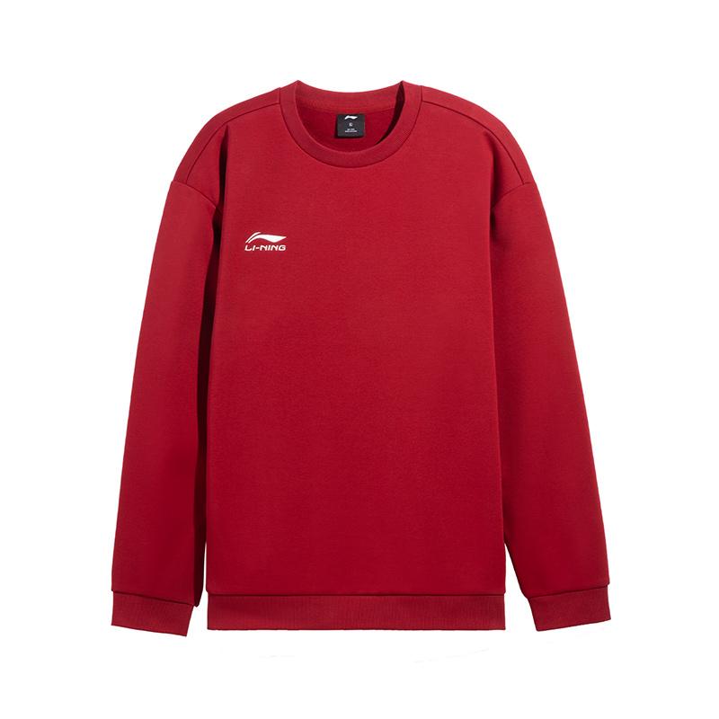 Свитшоты Li Ning Унисекс Винтажные Красные С круглым вырезом Умеренные AWDVH11-4
