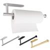 Wall Mounted Paper Towel Holder Rustproof Simple Installation Self Adhesive Paper Towel Holder