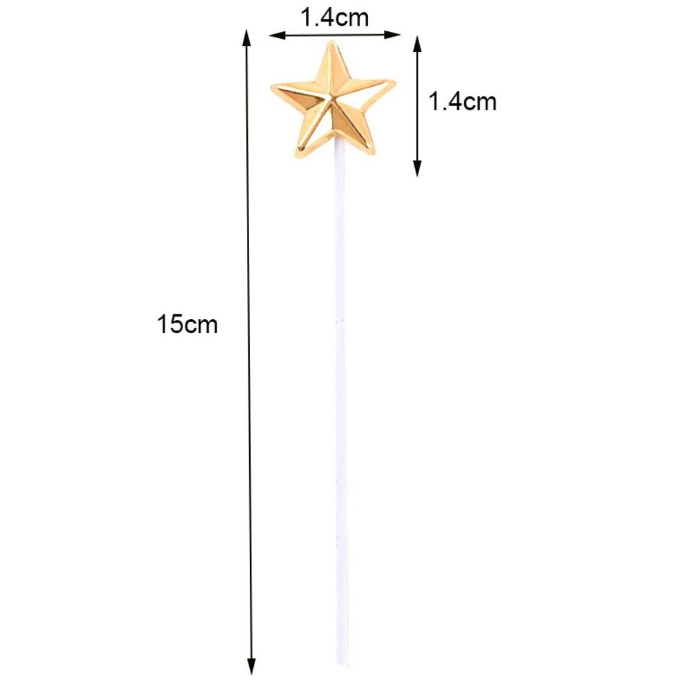 Wedding Birthday Five-Pointed Star Cake Insert Baking Gifts Birthday Supplies Cake Topper