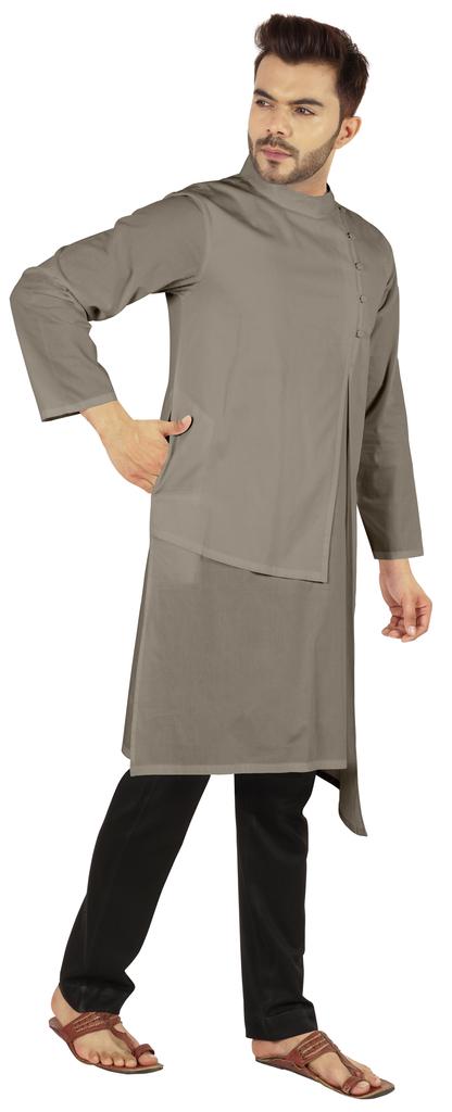 Atasi Индийский дизайнерский Курта для мужской вечерней одежды Однотонный цвет Этнический Длинный