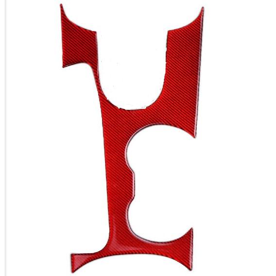 Углеродное волокно Автомобильная панель переключения передач, украшение для Ford Mustang 2015-2017, центральная консоль, автомобильные аксессуары