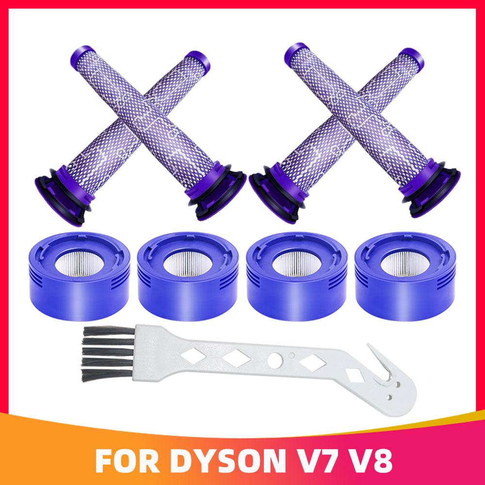 Запасные части фильтра HEPA Pre-Post для беспроводного пылесоса Dyson V7 V8 SV10 SV11 Animal Absolute 965661-01 967478-01