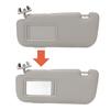 1Pc Car Sun Visor Fabric Grey Sun Shielding Visor Mirror with Makeup Mirror Replacement for Toyota Corolla 2007 to 2013