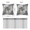 Lavender Baby'S Breath Eucalyptus Square Pillowcase Polyester Linen Velvet Creative Decor Pillow Case Sofa Cushion Cover 45X45