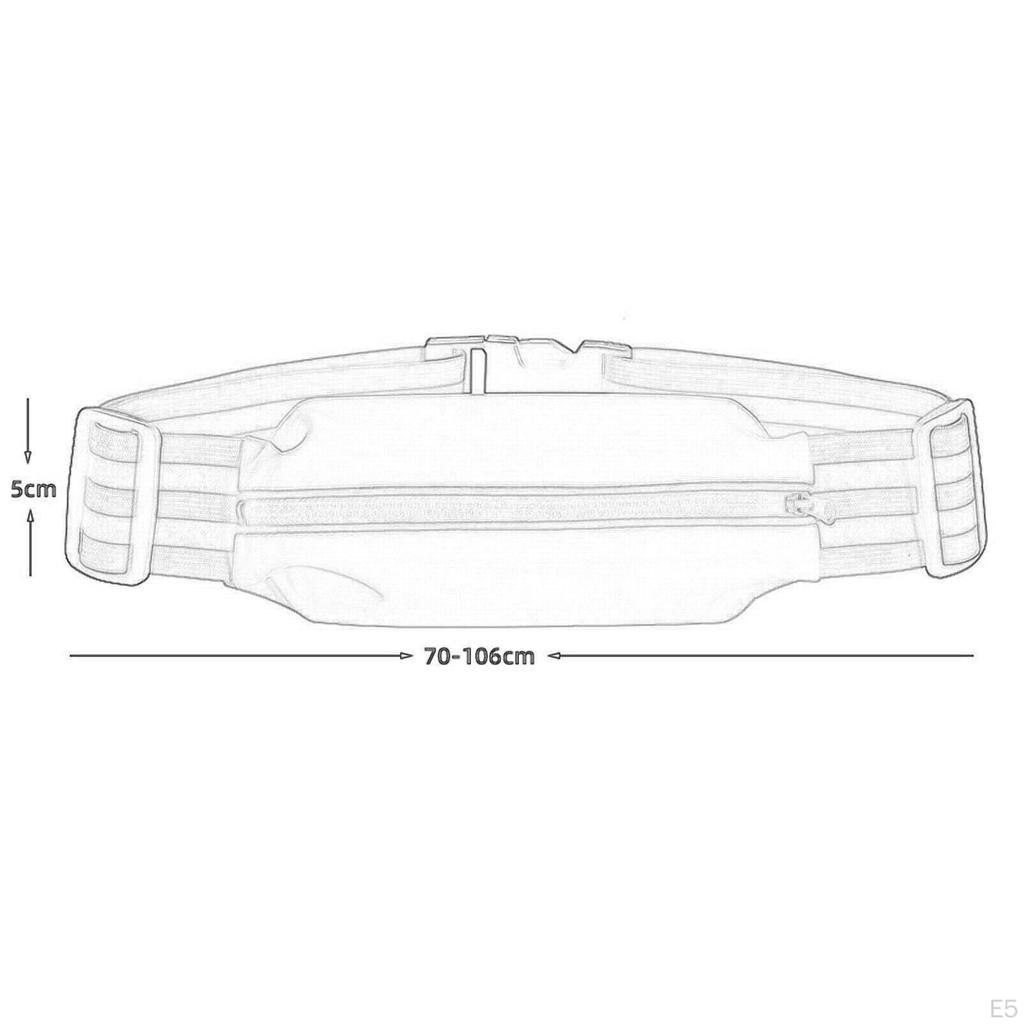 Adjustable Running Belt with Reflective Strap for Outdoor Activities