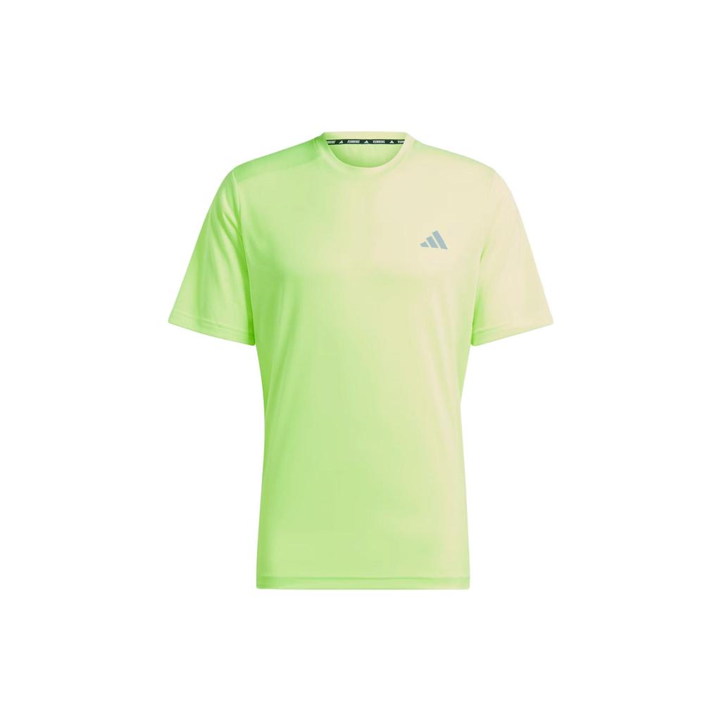 Adidas Ultimate Engineered Knit T-Shirt With Plain Logo Men Tops Lemon-Green HZ4439