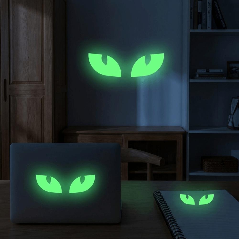 Self Adhesive Peeking Eyes Decals Non-Damaging Wall Decals Glow In The Dark Stickers Home Decor