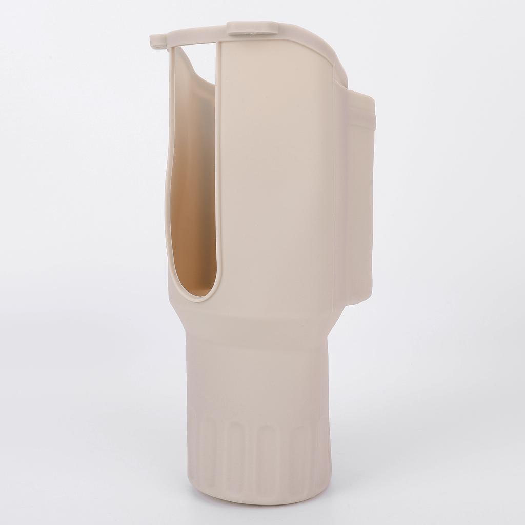 FE# Силиконовый чехол для стакана Термостойкий Устойчивый к царапинам Аксессуары для чашек (хаки)