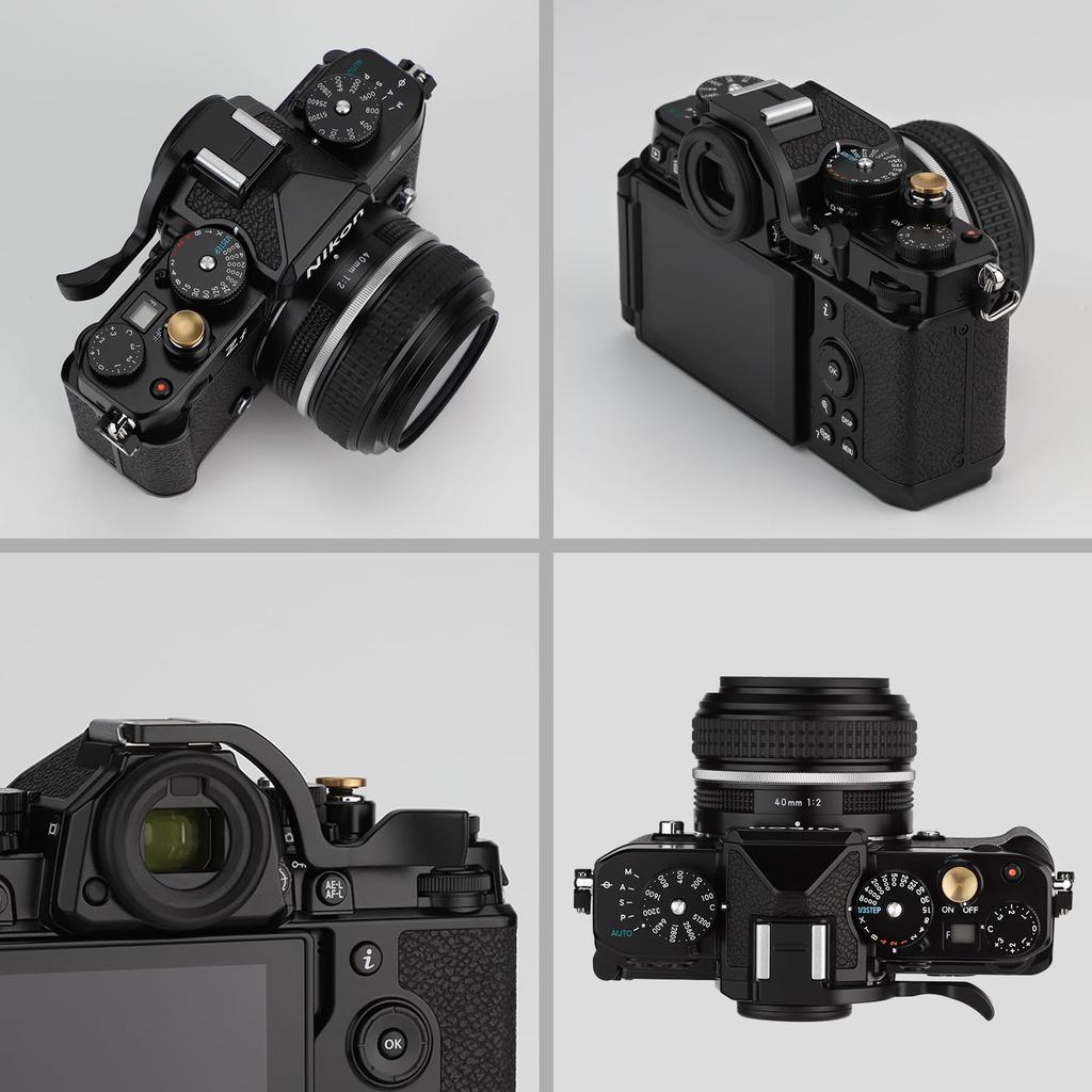 Haoge Metal Thumb Up Rest Hand Grip Nikon Zf ZF Camera Accessories Black Hot Shoe Thumb Up THB-ZF-B