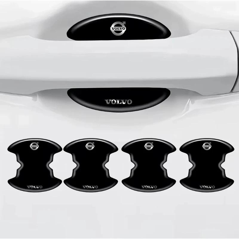 8pcs/car door handle bowl anti-scratch protective stickers Volvo XC60 XC90 S60 S80 S60L V40 V60 AWD V90 V70 XC40 car accessories