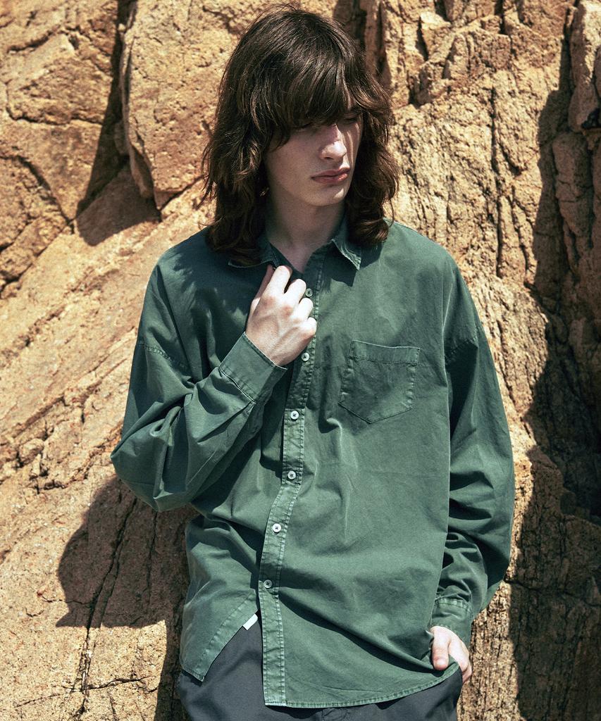 FAKE CAMPER Vintage Pigment Loose Fit Shirt [7 Colors] (Type A)