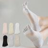 Five-finger Socks, Women's Boat Socks, Summer Invisible Shallow-mouthed Anti-odor, Sweat-absorbing, Anti-slip, Low-top Split-toe Socks, Short Leg