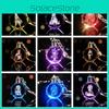 Elegant Genshin Impact Crystal Keychain With Stunning Led Colorful Light For All Occasions