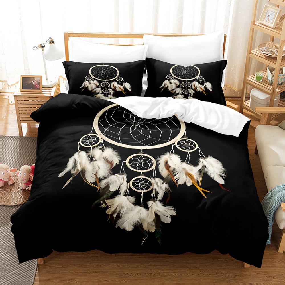 Dream Catcher Feather Wind Chimes, Export Student Dormitory Three-Piece Quilt Cover Sheets