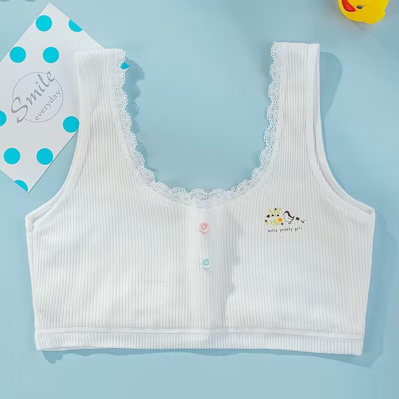 Детский тренировочный бюстгальтер для девочек, нижнее белье для подростков, жилет, нижнее белье для подростков, одежда для периода полового созревания, От 8 до 14 лет