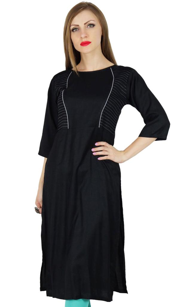 Bimba Women Casual Tunic Formal Kurta Kurti Every-Day Wear Blouse