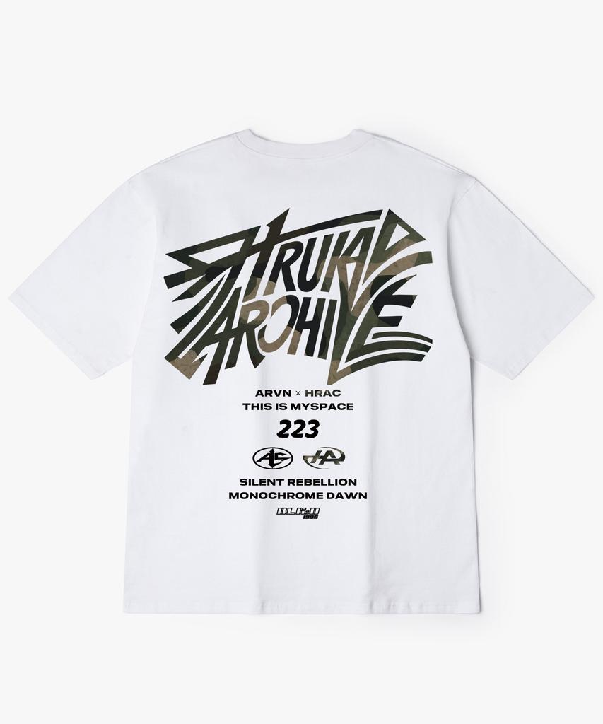 Hilukaakaibeu Кинетическая футболка с коротким рукавом с принтом на спине Multi Camo Logo