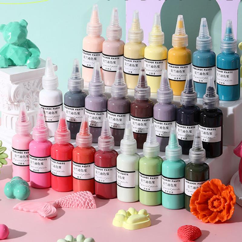Morandi Color Paste 30G Oily Dye Drip Glue UV Glue Color Matching For Epoxy Resin Pigment Paste DIY Jewelry Making Liquid Dye