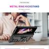 Модный Чехол-Броня для Samsung Galaxy Z Fold 7 6 5 4 3 с Магнитным Кольцом-Подставкой Защита от Падений Защитный Чехол