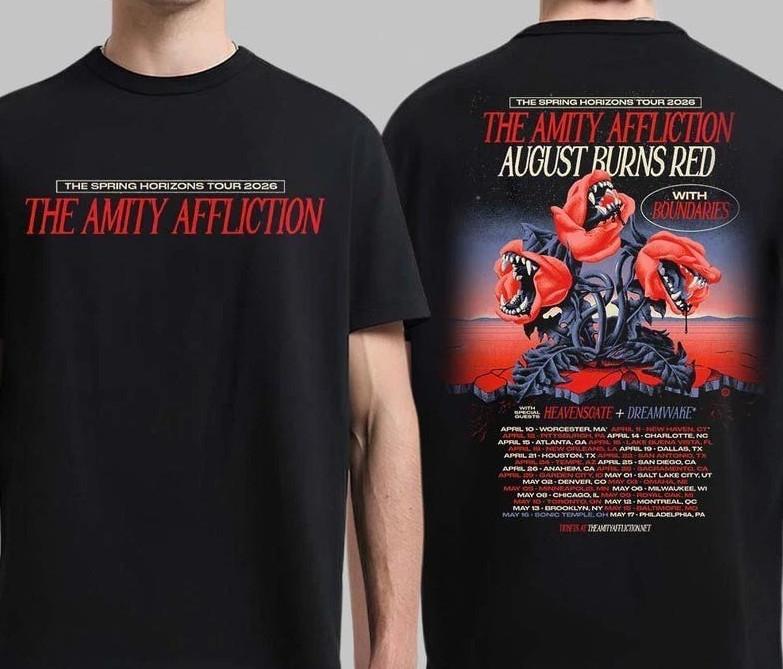 The Amity Affliction The Spring Horizons Tour 2026 T Sh T-ST-Shirt shirt