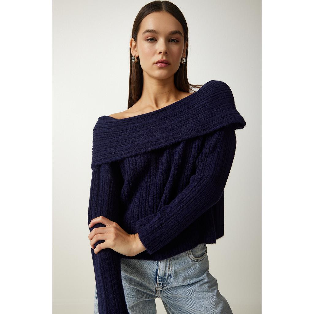 Женский красный трикотаж с воротником Мадонна Pf00049