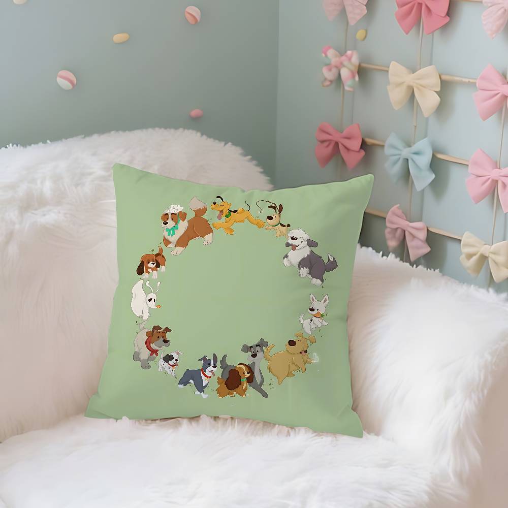 Classic Cartoon101DdalmatiansS Cute Throw Pillow Covers Pattern Cushion Cover Suitable For Sofa Bedroom Car Pillow Cover
