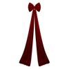 Рождественское бархатное украшение-бант для елки и сезонных композиций Большое 15,74 на 78,74 дюйма и долговечное