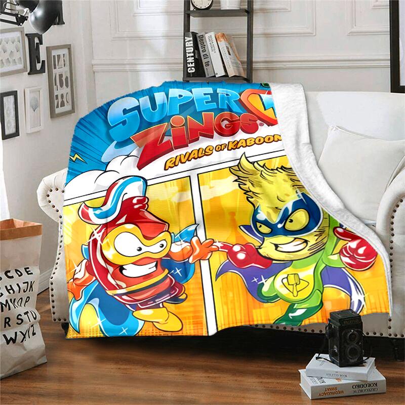 1pc Blanket Superthings1 Print Design, Lightweight Blanket for Sofa, Bed- Soft &Warm, Gift for All Seasons like Christmas, Halloween
