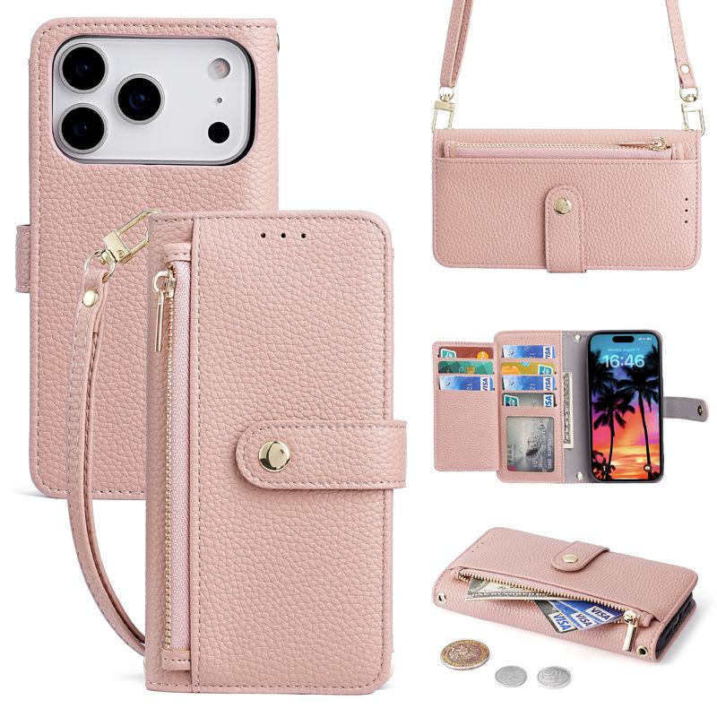 Suitable for Mobile Wallet Protective case iPhone 17 Mobile Phone Protective case 1514 Pro Max/6 Pro Max Protective case