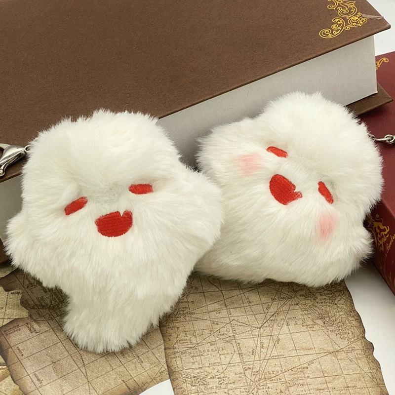 Прекрасные плюшевые брелки с подвесками в виде призрака, милый автомобильный брелок для ключей, украшение для рюкзака, ювелирные изделия