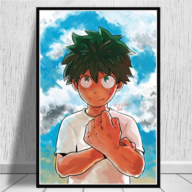 Japanese Anime My Hero Academia Poster Pictures Wall Canvas Art Print Cartoon Painting for Living Room Home Decor Cuadros