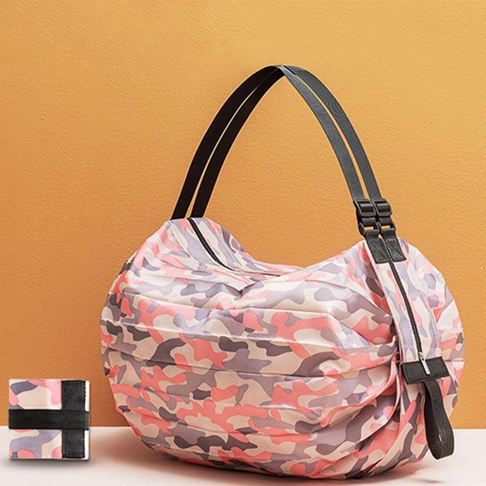 Reusable Beach Bag Portable Foldable Eco Bag Grocery Bag Travel Shoulder Handbag  Supermarket