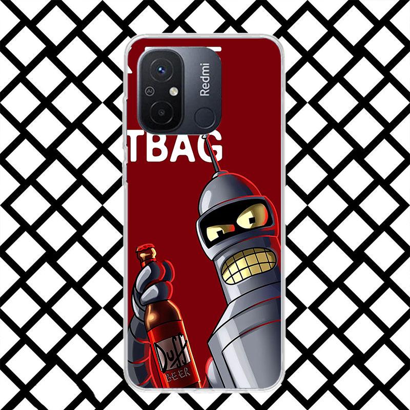 Cartoon F-Futuramas Phone Case for Xiaomi Redmi 14C 13C 13 12C 12 10C 10 10A 9C 9 9A 9T 8 8A 7 7A 6 Pro 6A K70 K40 Soft Fundas