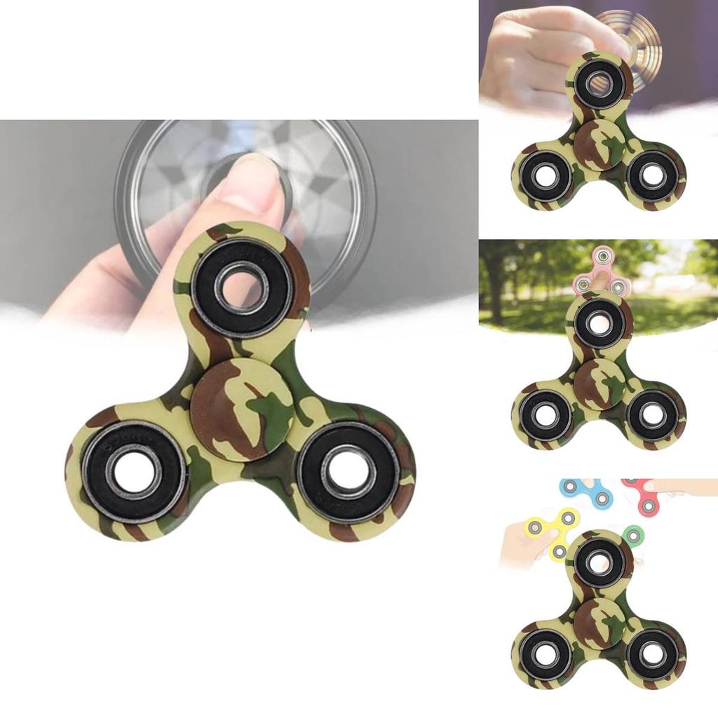 Красочный пластиковый спиннер для пальцев детская игрушка желтая мультяшная иллюстрация