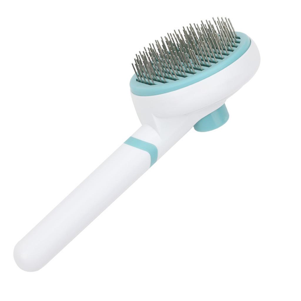 Массажная щетка для ухода за домашними животными для удаления плавающих волос, открытие узла, самоочищающаяся игольная расческа