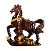 Horse Tea Pet Sculpture Resin Color-Changing Horse Ornament High Temperatures Money Symbol Base Home Decor for Tea Ceremony Wealth Display