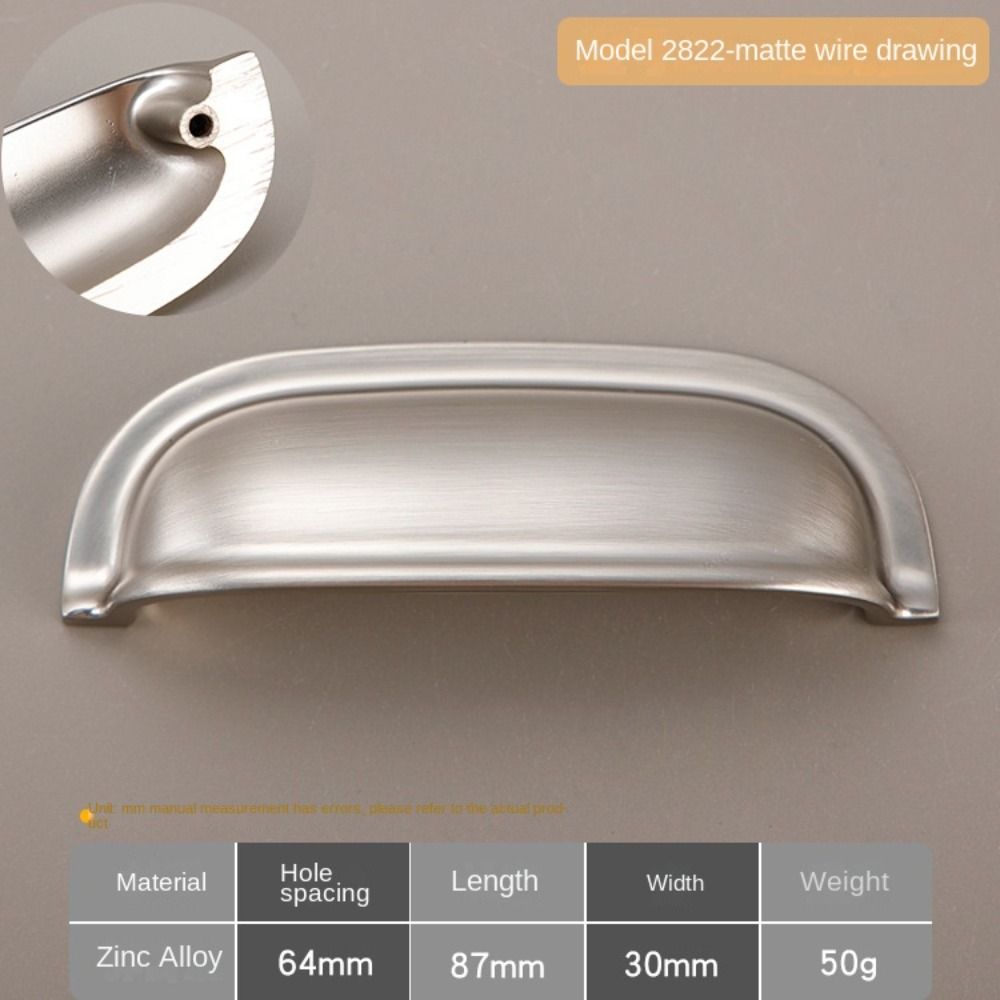 Single hole Cabinet Door Pulls Zinc Zinc Zinc Alloy Dresser Knobs Durable Shell Pull Handles Kitchen