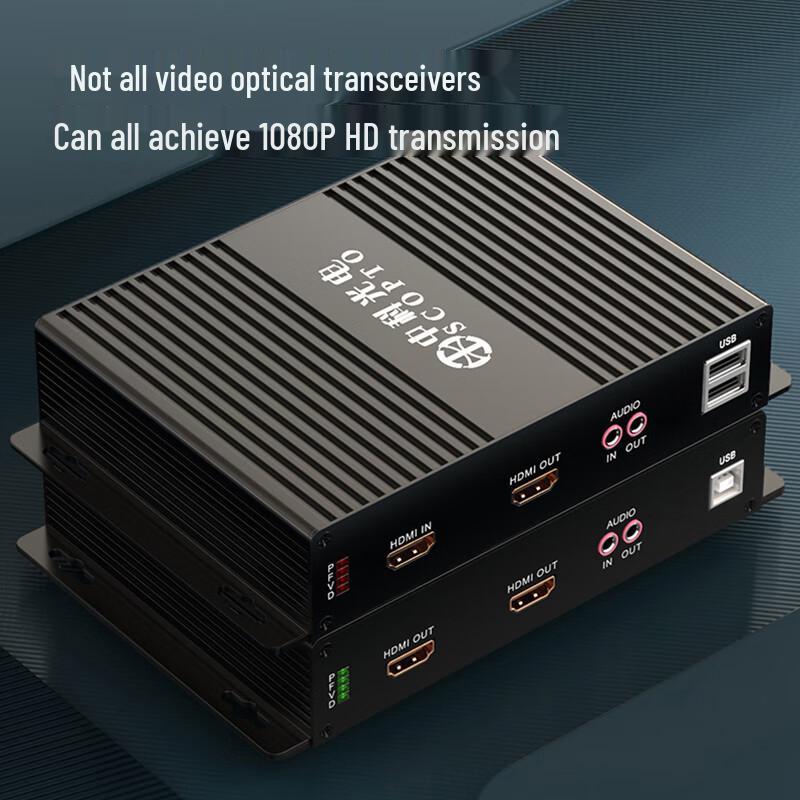 Оптический HDMI-удлинитель с KVM и аудио