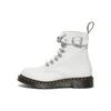 1460 Leather Metal Buckle Elastic Short Boots Women Boots White 27266100