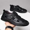 Men's Hollow Out Closed Toe Sandals Large Size 47-48 Thick Sole Summer Casual Footwear