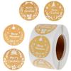 Roll Up Sticker Christmas Day Decorative Gift Series Self-adhesive Sticker Label