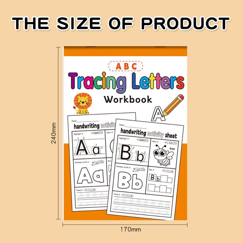 Animal Coloring ABC Tracing Letters Workbook Early Educational Ages 4-6 Early Learning Book 32 Pages Fun Coloring Book