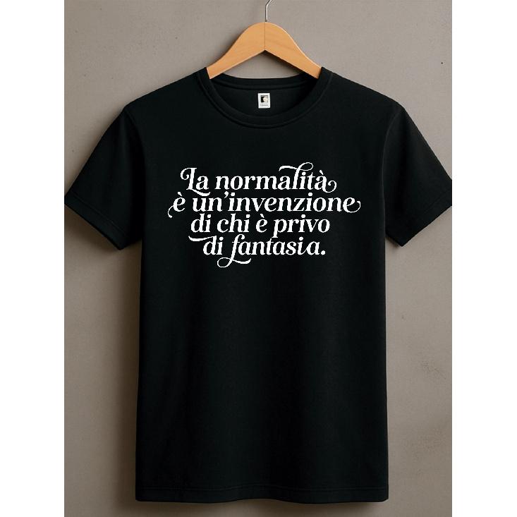 Short Sleeve White Or Black T-Shirt, 100% Cotton Unisex, With Poetic, Ironic Print, Gift Idea, Suitable For All Seasons, Comfortable Casual Wear