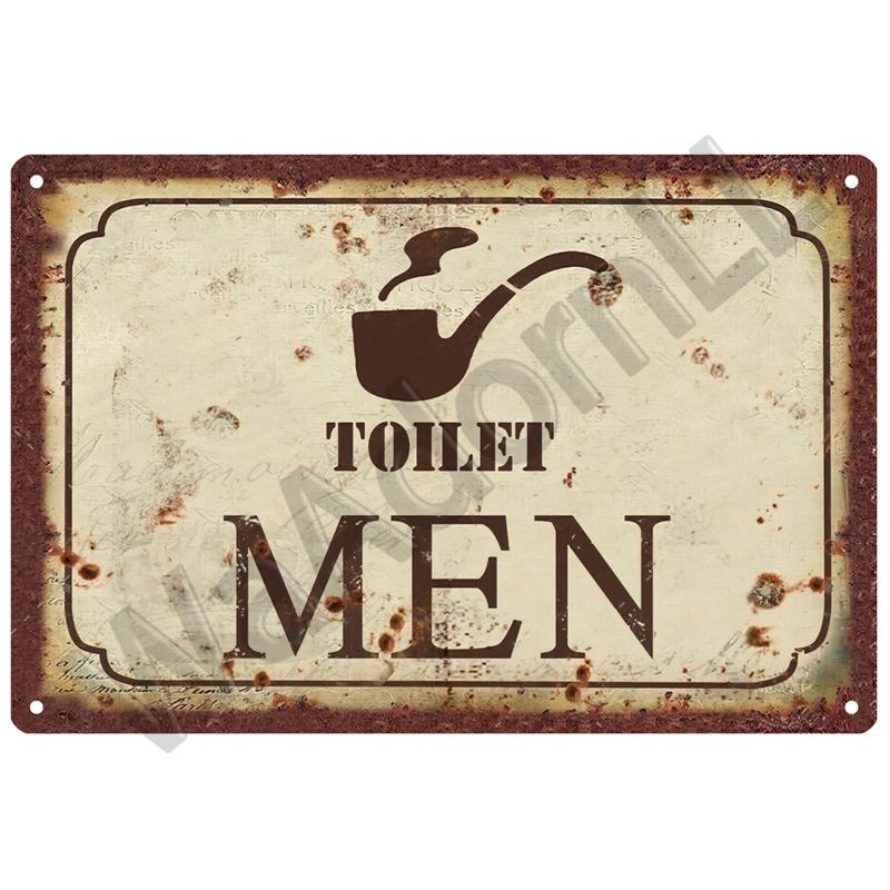 Винтажная металлическая вывеска для дома, забавный декор, оловянная табличка для туалета, туалет, туалет, настенное искусство, ванная комната, туалет, украшение стены туалета, паб