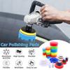 29 шт. набор полировальных дисков для автомобиля многоразовые полировальные диски 1,2/2/3 дюйма набор губок комплект адаптер для дрели M14 электроинструмент полировщик для автомобиля