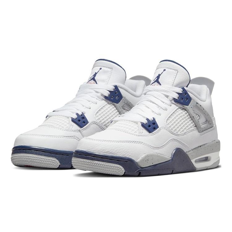 (GS) Air Jordan 4 Retro 'Midnight Navy' Детские 408452-140