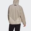 adidas Мужская куртка Originals V-Line с капюшоном и молнией до середины, тканая, хаки, GN6769