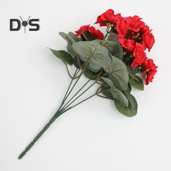 1/2 шт. искусственная герань реалистичные устойчивые к ультрафиолетовому излучению искусственные цветы для свадебной вечеринки в помещении и на открытом воздухе офисный стол центральный элемент пластиковые искусственные цветочные растения