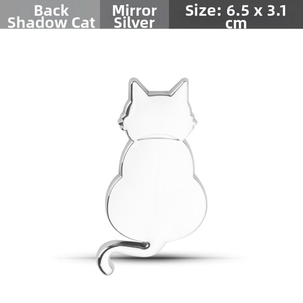 Originality Cat Car Emblem Personalized Car Covering Decor New 3D Metal Cat Sticker